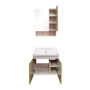 COMFORTY Тумба-умывальник "Рига-60" дуб сонома с раковиной COMFORTY 9335-60