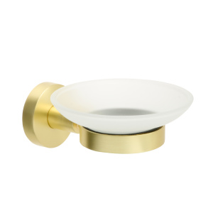 "COMFORT GOLD" Мыльница стекло золото-сатин FX-87008