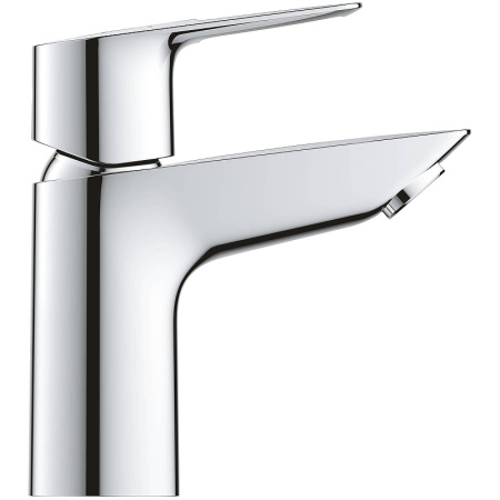 23337001 GROHE BauLoop Смеситель для раковины с ограничителем температуры, гладкий корпус, размер S, хром 
