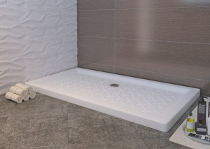 RGW CR-128 Душевой поддон 80*120*6  Прямоуг./Керамич. без сифона																
